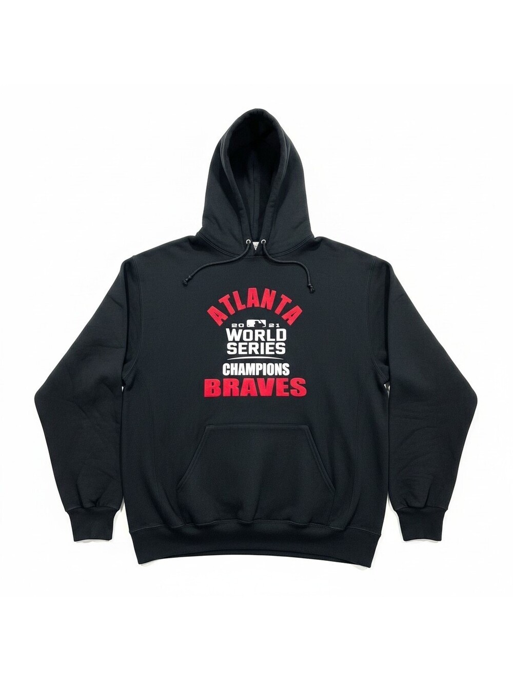 Atlanta Braves Hoodie Mens XL 2021 World Series Champions Russell Athletic